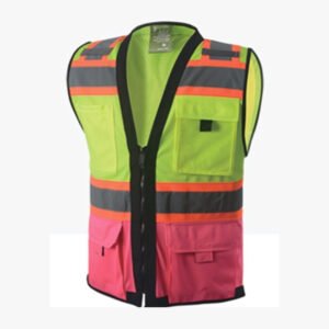 Front solid and back mesh vest