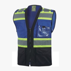 Front solid and back mesh vest